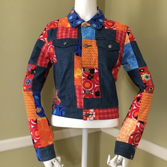 calvin klein patchwork jacket